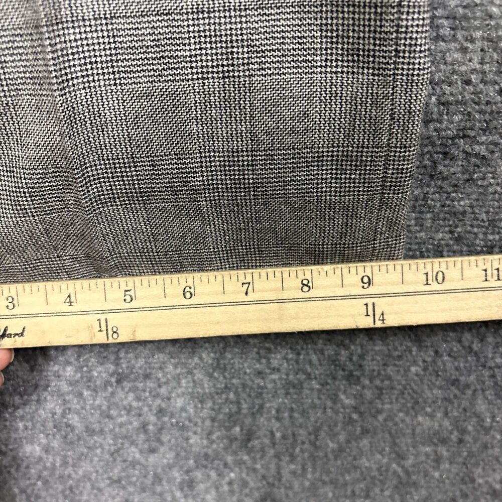 Talbots Dress Pants Womens Size 12 Gray Plaid Wool Lined Career Boardroom - Picture 8 of 12